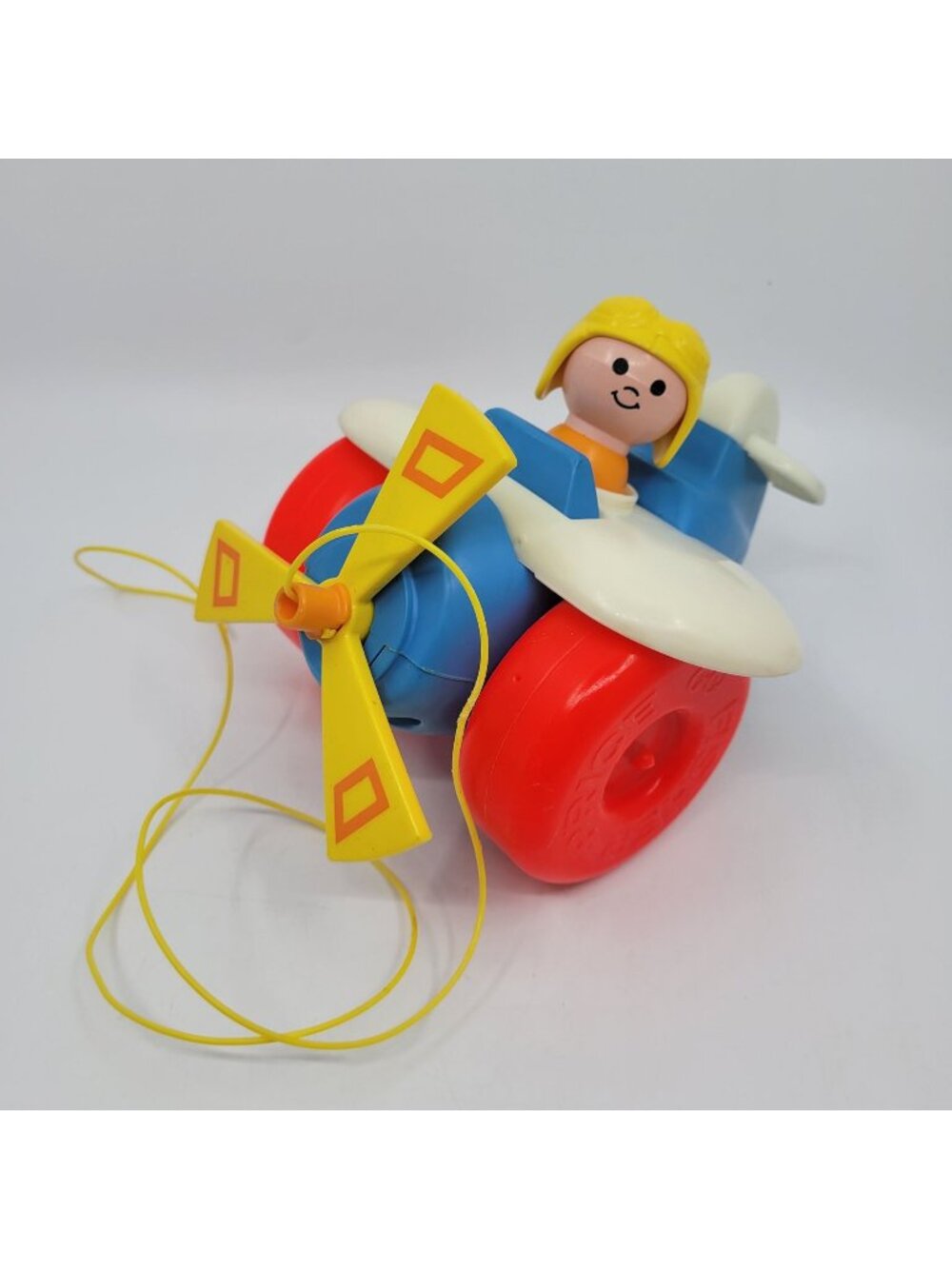 Fisher Price Little People Pull Along Airplane #171 Vintage 1980